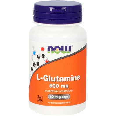 Afbeelding van Now L glutamine 500mg, 60 capsules