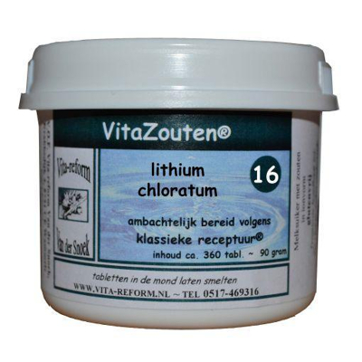 Afbeelding van Vitazouten Lithium Chloratum Vitazout Nr. 16, 360 tabletten