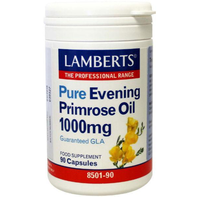 Afbeelding van Lamberts Teunisbloemolie 1000mg (pure Evening Primrose), 90 capsules
