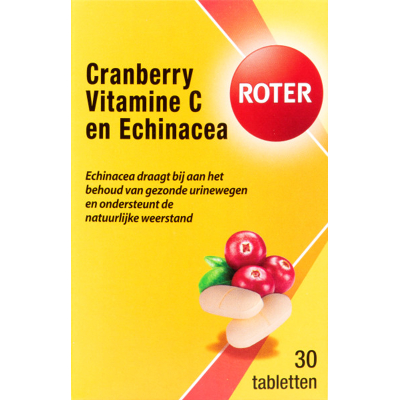 Afbeelding van Roter Cranberry Vitamine C &amp; Echinacea, 30 tabletten