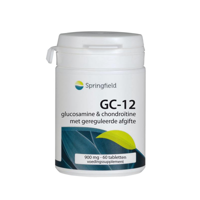 Afbeelding van Springfield Gc 12 Glucosamine &amp; Chondrotine, 60 tabletten