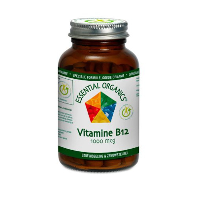 Afbeelding van Essential Organics Vitamine B12 1000mcg Tabletten