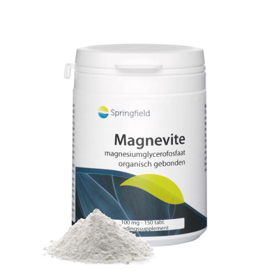 Afbeelding van Springfield Magnevite Magnesium Glycerofosfaat 100 Mg, 150 tabletten