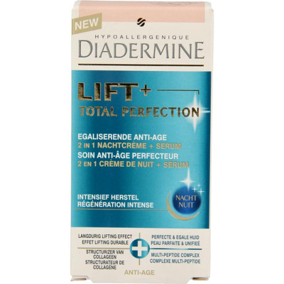 Afbeelding van Diadermine Lift+ Perfect Total Perfection Night Cream &amp; Serum, 50 ml