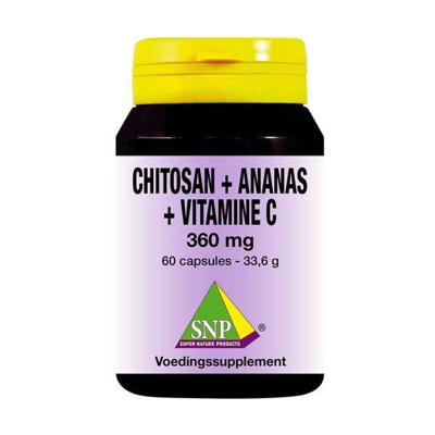 Afbeelding van SNP Chitosan ananas vitamine C 360 mg 60 capsules