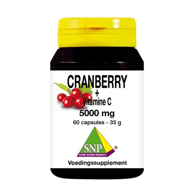 Afbeelding van SNP Cranberry vitamine C 5000 mg 60 capsules