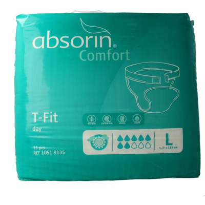 Afbeelding van Absorin Comfort T fit Day Maat L 15st
