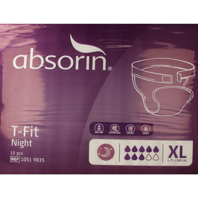 Afbeelding van Absorin Comfort T fit Night Maat Xl 15st