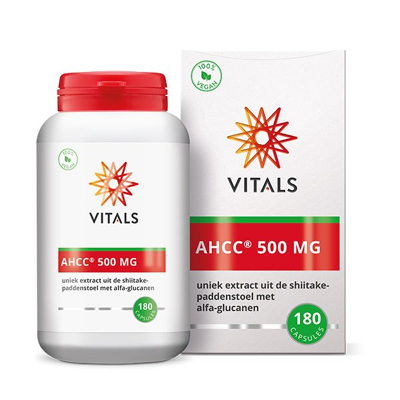 Afbeelding van Vitals AHCC 500 mg (180 caps)