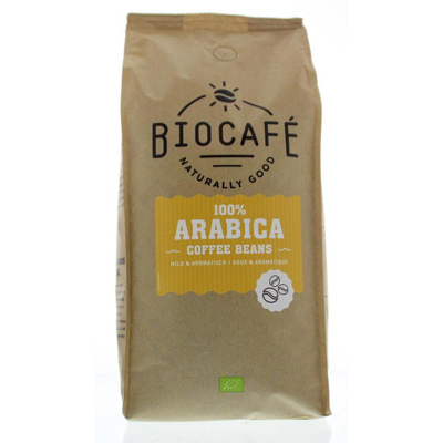 Afbeelding van Biocafe Koffiebonen Arabica Bio, 1k gram