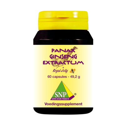 Afbeelding van SNP Panax ginseng extra &amp; royal jelly 60 capsules