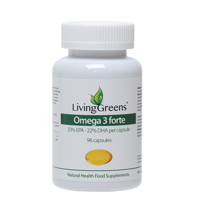 Afbeelding van Livinggreens Omega 3 Visolie Forte, 96 capsules