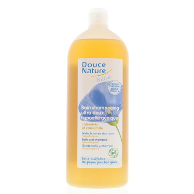 Afbeelding van Douce Nature Baby Badschuim &amp; Shampoo Bio, 1000 ml