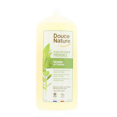 Afbeelding van Douce Nature Douchegel &amp; Shampoo Provence Verbena Ardeche Bio, 1000 ml