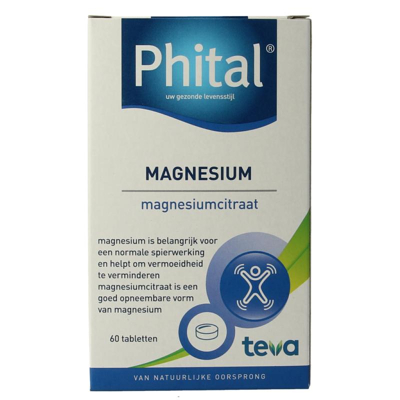 Afbeelding van Phital Magnesium Tabletten 60st