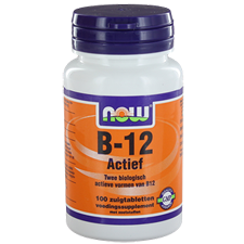 Afbeelding van Now Vitamine B12 Actief, 100 Zuig tabletten
