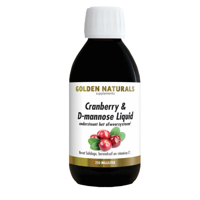 Afbeelding van Golden Naturals Cranberry &amp; D mannose Liquid 250ml