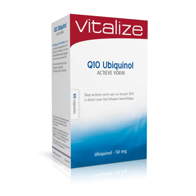 Afbeelding van Vitalize Q10 Ubiquinol Actieve Vorm 50 Mg 60ca