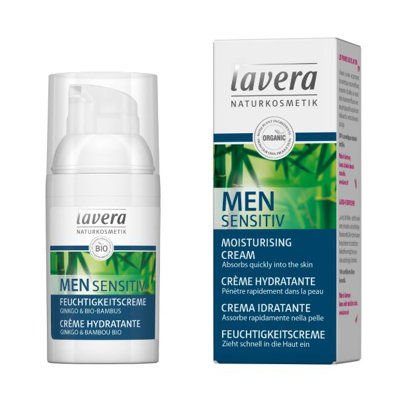 Afbeelding van Lavera Men sensitiv moisturising creme 30 ml