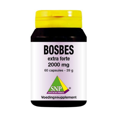 Afbeelding van SNP Bosbes extra forte 2000 mg 60 capsules