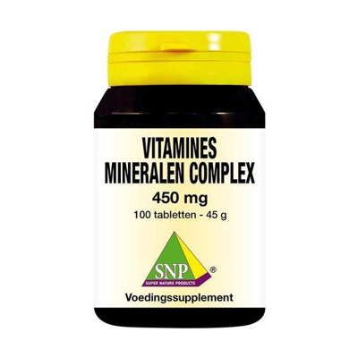Afbeelding van SNP Vitamines mineralen complex 450 mg 100 tabletten
