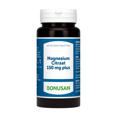 Afbeelding van Bonusan Magnesiumcitraat 150 mg plus 60tb