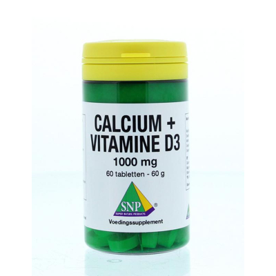 Afbeelding van SNP Calcium vitamine D3 1000 mg 60 tabletten