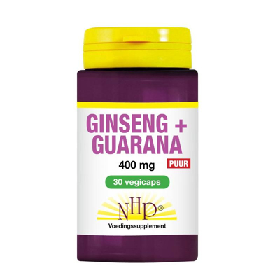 Afbeelding van Nhp Ginseng Guarana 400mg Puur, 30 capsules