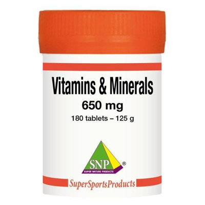 Afbeelding van SNP Vitamins minerals complex 180 tabletten