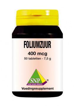 Afbeelding van SNP Foliumzuur 400 mcg 50 tabletten
