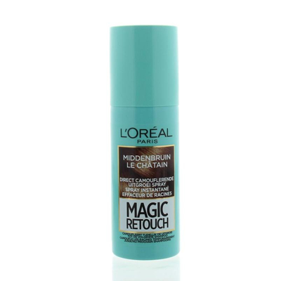 Afbeelding van L’Oréal Magic Retouch Uitgroei Camoufleerspray Middenbruin 75ml