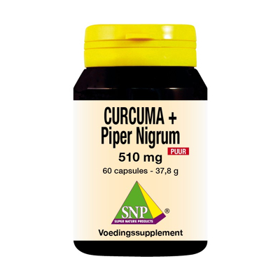 Afbeelding van SNP Curcuma &amp; piper nigrum 510 mg puur 60 capsules