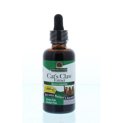 Afbeelding van Natures Answer Cat&#039;s Claw Extract Uncaria Tomentosa Alcoholvrij, 60 ml