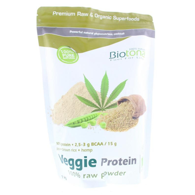 Afbeelding van Biotona Veggie protein raw bio 1 kilog