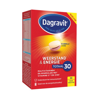 Afbeelding van Dagravit Totaal 30 weerstand &amp; energie 50 tabletten