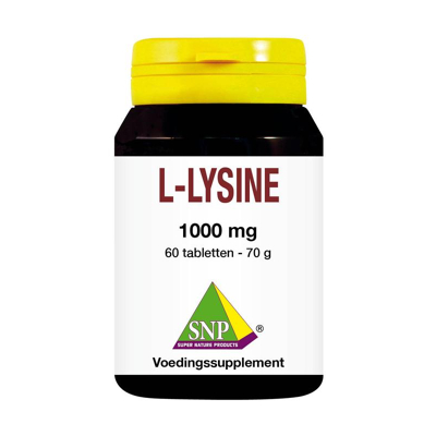 Afbeelding van SNP L lysine 1000 mg 60 tabletten