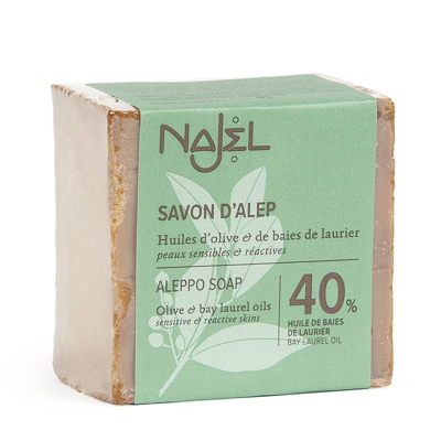 Afbeelding van Najel Aleppo zeep laurier olie 40% 185 g