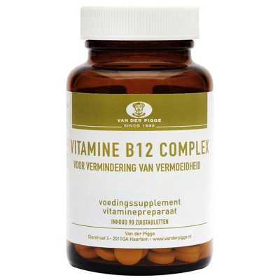 Afbeelding van Van Der Pigge Vitamine B12 Complex, 90 Zuig tabletten