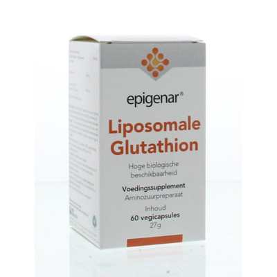 Afbeelding van Epigenar Glutathion Liposomaal, 60 Veg. capsules
