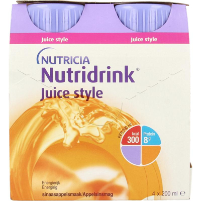 Afbeelding van Nutridrink Juice Style Sinaas, 4 stuks