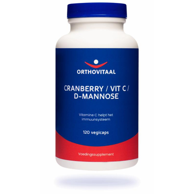 Afbeelding van Orthovitaal Cranberry Vitamine C D mannose Vegicaps 120VCP