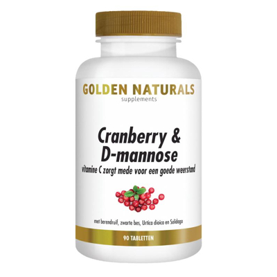 Afbeelding van Golden Naturals Cranberry &amp; D mannose 90tb