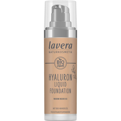 Afbeelding van Lavera Hyaluron Liquid Foundation Warm Nude 03 Bio, 30 ml
