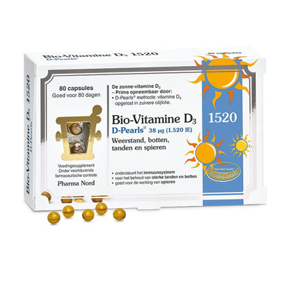 Afbeelding van Pharma Nord Bio Vitamine D3 38 Mcg, 80 capsules