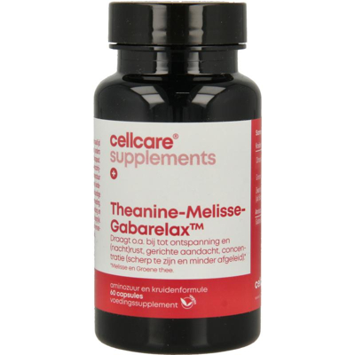 Afbeelding van Cellcare Theanine melisse gabarelax 60 Vegetarische capsules