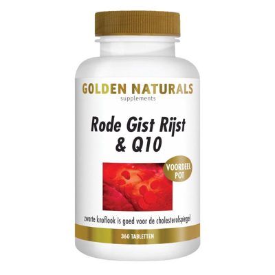 Afbeelding van Golden Naturals Rode Gist Rijst &amp; Q10 Tabletten