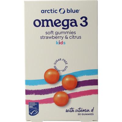 Afbeelding van Arctic Blue Omega 3 Gummies Dha, Epa En Vitamine D 30st