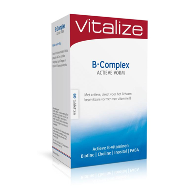 Afbeelding van Vitalize B Complex Actieve Vorm Tabletten 60TB