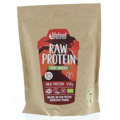 Afbeelding van Lifefood Raw Protein Fruit Antiox Bio, 450 gram