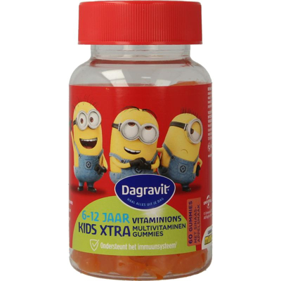 Afbeelding van Dagravit Kids Xtra vitaminions gums 6+ 60 gummies